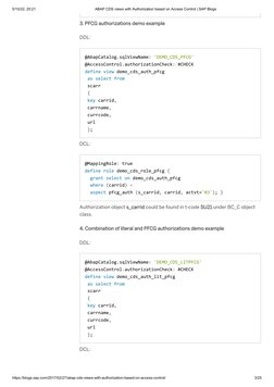 ABAP CDS Views With Authorization Based On Access Control - SAP Blogs | PDF