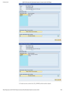 ABAP CDS Views With Authorization Based On Access Control - SAP Blogs | PDF