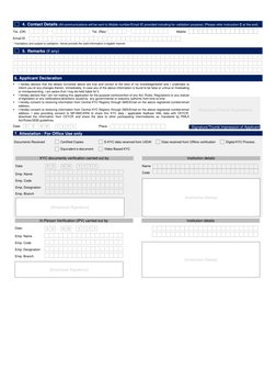 KYC Application Form for Individuals | PDF | Identity Document