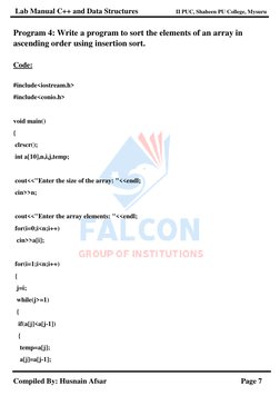 C++ Lab Manual for II PUC Students | PDF | C++ | Pointer (Computer ...