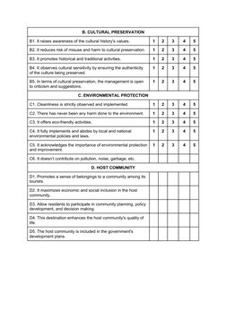 Tourist Satisfaction Likert Scale Survey | PDF | Natural Environment