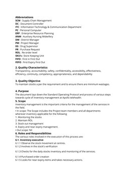 Abbreviations 
SCM : Supply Chain Management 
DC : Document Controller 
ITC : Information Technology & Communication Departme