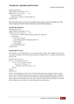 Pseudocode and Algorithm Fundamentals | PDF | Control Flow | Subroutine