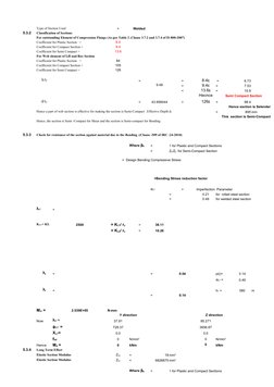 Type of Section Used 
=
Welded 
5.3.2
Classification of Sections 
For outstanding Element of Compression Flange (As per Table