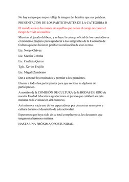 Concurso de Oratoria Bodas de Oro 2023 | PDF | Hablar en público
