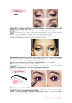 Ojos separados: Este tipo de ojos guardan entre
sí una
distancia mayor a la del tamaño de un ojo. Lo que intentaremos en este