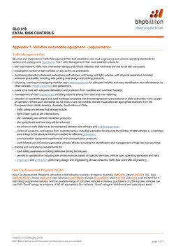 BHP Fatal Risk Control Standards | PDF | Dangerous Goods | Traffic
