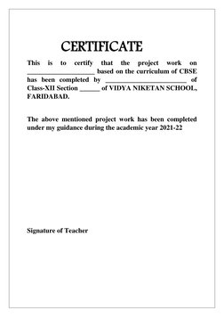 CERTIFICATE 
This 
is 
to 
certify 
that 
the 
project 
work 
on 
____________________ based on the curriculum of