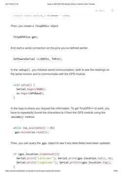 28/11/2022 21:28
Guide to NEO-6M GPS Module Arduino | Random Nerd Tutorials
https://randomnerdtutorials.com/guide-to-neo-6m-g