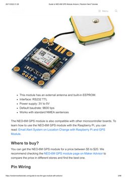 (https://randomnerdtutorials.com/)28/11/2022 21:28
Guide to NEO-6M GPS Module Arduino | Random Nerd Tutorials
https://random