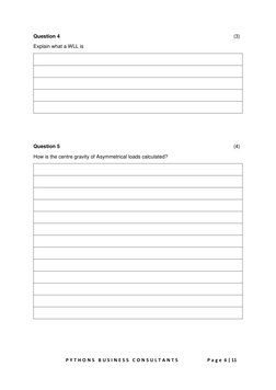P Y T H O N S  B U S I N E S S  C O N S U L T A N T S            P a g e  6 | 11 
 
Question 4 
 
 
 
 
 
 
 
 
 
 
(3) 
Expl