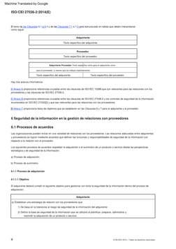 6  Seguridad  de  la  información  en  la  gestión  de  relaciones  con  proveedores
Hay  tres  anexos  informativos.
b)  Pro