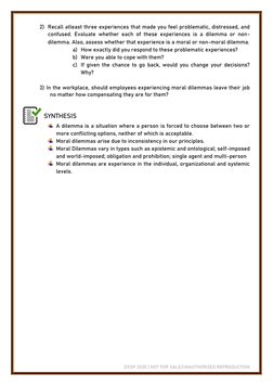 DSSP 2020 | NOT FOR SALE/UNAUTHORIZED REPRODUCTION 
2) Recall atleast three experiences that made you feel problematic, distr