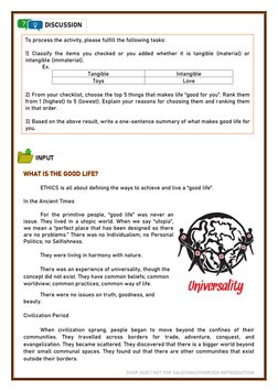 DSSP 2020 | NOT FOR SALE/UNAUTHORIZED REPRODUCTION 
 
 
 
 
 
 
 
ETHICS is all about defining the ways to achieve and live a