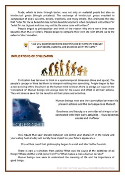 DSSP 2020 | NOT FOR SALE/UNAUTHORIZED REPRODUCTION 
Trade, which is done through barter, was not only on material goods but a