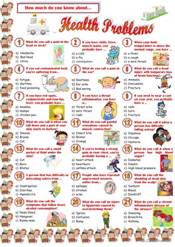 What do you call a pain in the 
head or neck? 
 
a) Headache. 
b) Bad head. 
c) Hitch.  
 
If you have chil