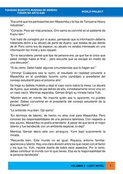 VOLUMEN 3 - LIGHT NOVEL 
 
7 
 
TOKIDOKI BOSOTTO RUSSIAN DE DERERU 
TONARI NO ARYA-SAN 
WORLD PROJECT 
 
 
 
 
"Escuché que l
