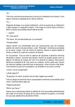 VOLUMEN 3 - LIGHT NOVEL 
 
9 
 
TOKIDOKI BOSOTTO RUSSIAN DE DERERU 
TONARI NO ARYA-SAN 
WORLD PROJECT 
 
 
 
 
"Sí." 
Yuki hi