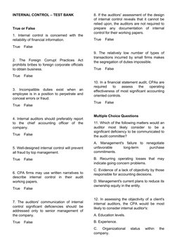 Internal Control Testing for Auditors | PDF | Internal Control | Audit