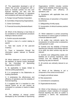 Internal Control Testing for Auditors | PDF | Internal Control | Audit