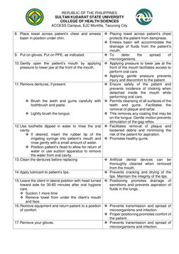 Oral Care Procedures in Nursing | PDF | Oral Hygiene | Toothbrush