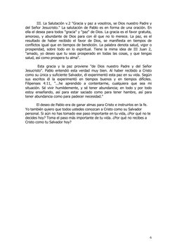           III. La Salutación v.2 "Gracia y paz a vosotros, se Dios nuestro Padre y
del Señor Jesucristo." La salutación de Pa