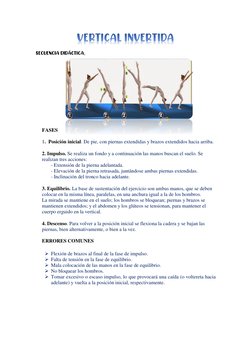 SECUENCIA DIDÁCTICA.  
 
 
 
 
 
 
FASES 
 
1.  Posición inicial. De pie, con piernas extendidas y brazos extendidos hacia ar