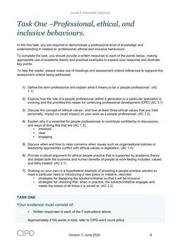 CIPD 5CO03: Professional Behaviours Guide | PDF | Learning | Profession