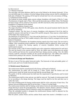 by 20cm interval. 
3.3.3 Bottom Formwork
The steel plate with 6mm thickness shall be put on the Pedestal as the bottom formwo