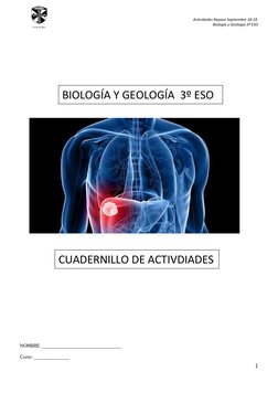 Actividades Repaso Septiembre 18-19.  
Biología y Geología 3º ESO 
 
1 
 
COLEGIO
