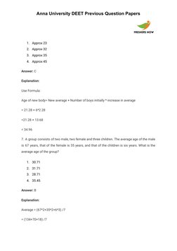 Anna University DEET Exam Question Papers | PDF