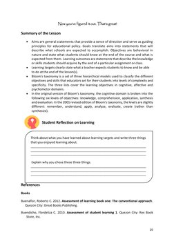 20 
 
Now you’ve figured it out. That’s great! 
 
Summary of the Lesson 
• Aims are general statements that provide a sense o