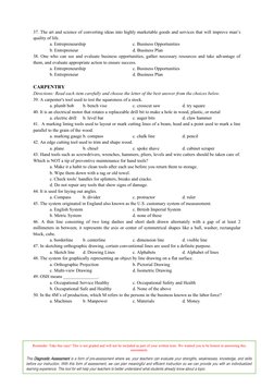 37. The art and science of converting ideas into highly marketable goods and services that will improve man’s
quality of life