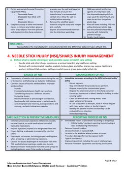 BICSL Infection Control Guidelines | PDF | Personal Protective ...