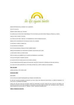 MARCA ENFERMEDAD DE LA SANGRE Y DE LA GARGANTA. 
 
IFA DE LOS TOCAYOS. 
 
PROHIBE COMER CARNE, ISHU Y EÑI ADIE. 
 
EL DUE