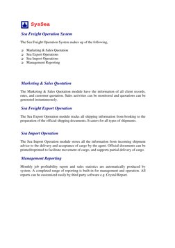 Sysfreight Logo SysFreight: Comprehensive Freight Management | PDF | Invoice | Voucher