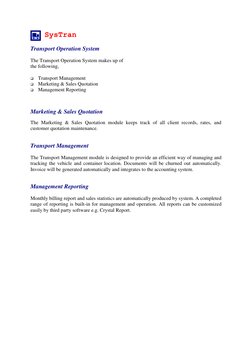 Sysfreight Logo SysFreight: Comprehensive Freight Management | PDF | Invoice | Voucher