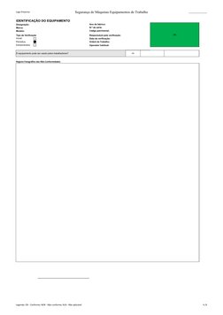 Verificação de Equipamentos DL 50/2005 | PDF