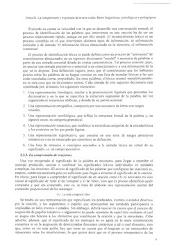 Tema 31. La comprensión y expresión de textos orales. Bases lingüísticas, psicológicas y pedagógicas 
Teniendo en cuenta la v
