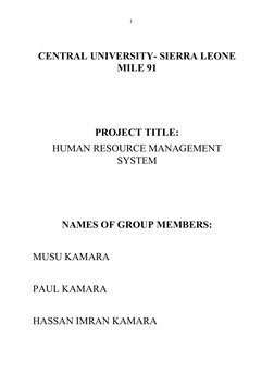 Web-Based HR Management System Proposal | PDF | Human Resource ...