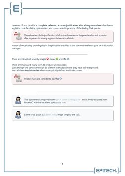 However, if you provide a complete, relevant, accurate justification with a long-term view (cleanliness,
legibility, code fle