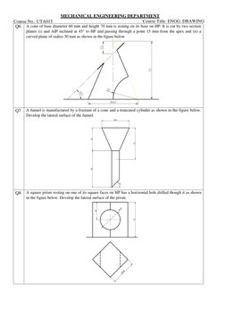 Development of Surfaces in Engineering Drawing | PDF | Euclidean ...