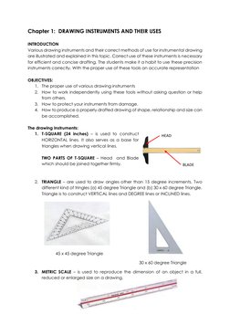 Drawing Instruments and Their Uses | PDF | Drawing | Tools