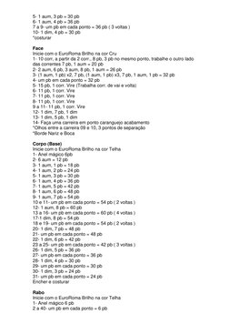 5- 1 aum, 3 pb = 30 pb 
6- 1 aum, 4 pb = 36 pb 
7 a 9- um pb em cada ponto = 36 pb ( 3 voltas ) 
10- 1 dim, 4 pb = 30 pb 
*co
