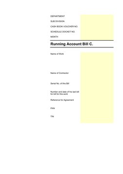 Ra Bill Format Running Account Bill Format Guide | PDF | Payments | Cheque