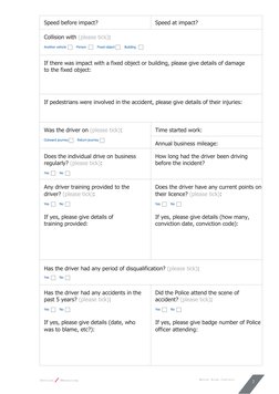 Motor Risk Control 
Resource Box 
Section
n 7 
Measuring 
Performance 
 
2 
Speed before impact? 
Speed at impact? 
Collision