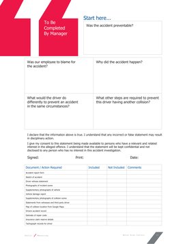 Motor Risk Control 
Resource Box 
10 
Sectio
n 7 
Measuring 
Performance 
 
 
 
 
 
 
To Be 
Completed 
By Manager 
Start her