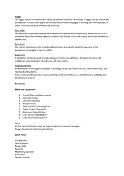 Method Statement for Concrete Blinding | PDF | Concrete | Personal ...