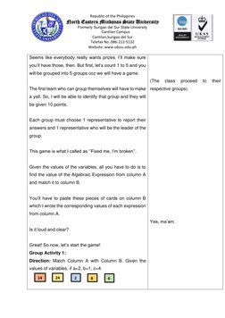 Lesson Plan: Evaluating Algebraic Expressions | PDF | Polynomial | Algebra