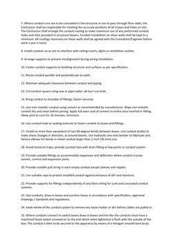Is2509 Electrical Conduit Installation Method Statement | PDF